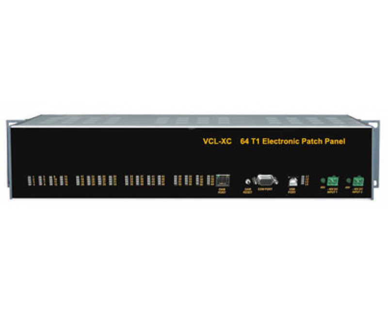 64 T1 Port Intelligent (Manageable) Electronic T1 to T1 Patch Panel